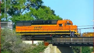 HD quotBN 200quot and BNSF 148 in Richmond CA July 3 2015 [upl. by Enileda734]