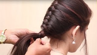 New Braid Hairstyle for School GirlsEveryday Hairstyle for School Girls 2018Easy Summer Hairstyles [upl. by Leora]