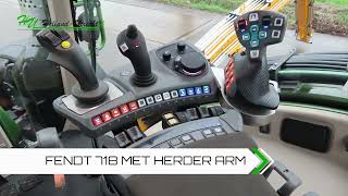 Te koop Fendt 718 met Herder arm [upl. by Barker399]