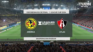 América vs Atlas  League Cup 2024 Dieciseisavos de final  FIFA21 [upl. by Aseela571]