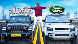 I Tried ₹3 Crore Cars😲Rubicon VS Defender🔥 [upl. by Haroppiz]