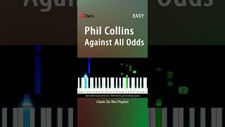 Phil Collins  Against All Odds  EASY Piano TUTORIAL by Piano Fun Play YouTubeShorts shorts [upl. by Austin482]