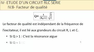 Oscillations électriques forcées  Facteur de qualité et surtension à la résonance [upl. by Onairot]