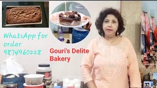 Vlog BakeryGouris Delite Baking Plum cake [upl. by Tserof786]