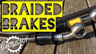 How To Braided Brakes amp New Rotor  KLR650 [upl. by Charie]