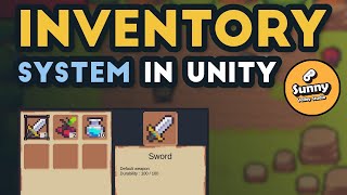 Inventory System in Unity based on Scriptable Objects  P1 [upl. by Charie715]