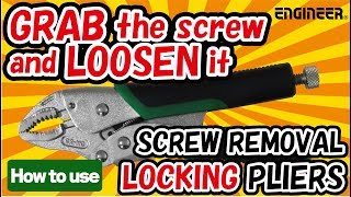 How to remove a screw with quotScrew Removal Locking Pliersquot English Ver [upl. by Nomi]