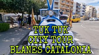 Blanes  Catalonia  Spain Tuk Tuk City Tour [upl. by Beauchamp]