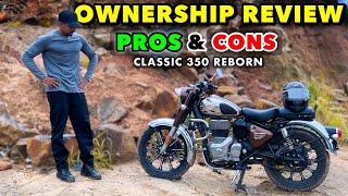 COMPLETE OWNERSHIP REVIEW OF MY CLASSIC 350 REBORN AT 20000 KM [upl. by Rockwell]