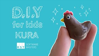 DIY for Kids 3  Kura z plasteliny 🐔 [upl. by Ansel]