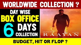 Raayan 6 Days Box Office Collection  Raayan 5 Days Worldwide Collection  Dhanush  Tamil Movie [upl. by Iarahs]