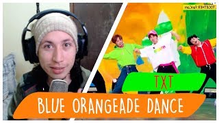 REAGINDO À TXT 투모로우바이투게더 ‘Blue Orangeade’ Dance Practice [upl. by Atekan]