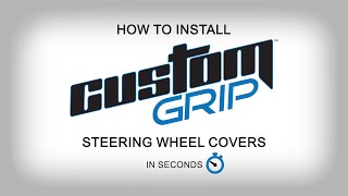 Custom Accessories Steering Wheel Cover Installation [upl. by Kryska664]