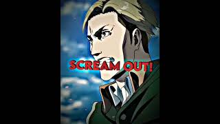 AOT  Erwin Speech Edit Erwin VS Beast Titan EditAMV [upl. by Ojibbob930]