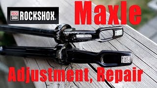 RockShox Maxle Thru Axle Adjustment REPAIR and Installation  MTB and Road [upl. by Valentin]