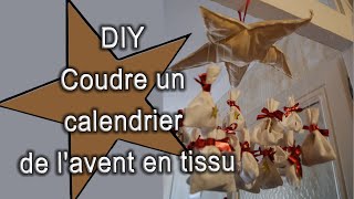 Tutoriel calendrier de lavent en tissu  joli simple et original [upl. by Haidebez508]