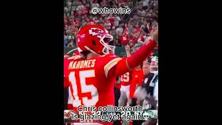 Bro glazing Patrick mahomes again💀 football americanfootball mahomes [upl. by Cyrano683]