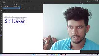 Your Name Text effect Adobe animate SK Nayan [upl. by Hayikaz219]