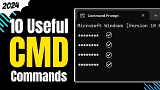 10 Windows Useful CMD Commands you NEED to know in 3 Minutes [upl. by Sone]