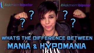 What is the difference between Mania and Hypomania [upl. by Clarhe]