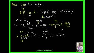 3 Ester hydrolysisDifferent mechanism for jee advanced [upl. by Hteazile]