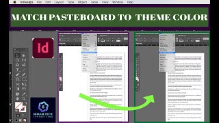 Adjusting pasteboard color in Adobe InDesign shortsvideos tricks video [upl. by Nastassia]