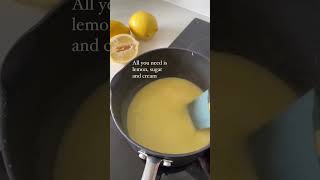 Lemon posset recipe 🍋 lemonposset lemondessert lemon lemonpie lemondessert lemonlover [upl. by Teeter11]