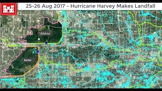 Time Lapse Maps How Harvey Flooded Houston [upl. by Woolson]