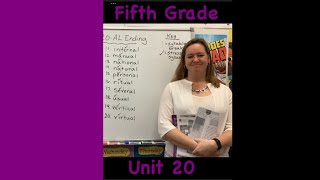 180 Days of Spelling and Word Study Grade 5 Unit 20 Derivational Suffixes AL [upl. by Nylitak769]