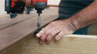 Installing Inner Kebony Deck Boards using Fastenator Hidden Clips [upl. by Pozzy865]