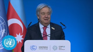 Climate Action Summit at COP29  UN Chief Remarks  United Nations [upl. by Bat610]