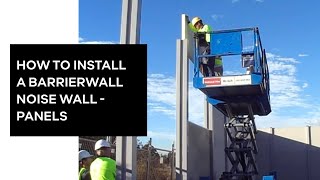 How To Install A BarrierWall Noise Wall  Panels  ModularWalls [upl. by Irroc]