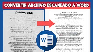 🔵 Cómo INSERTAR un PDF en Word dos métodos para formato texto e imagen [upl. by Colner875]