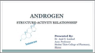 Structureactivity Relationship SAR of Androgen [upl. by Neelia662]