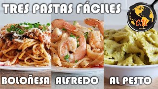 3 Pastas italianas que puedes en cuestión de minutos  Cocina Universal [upl. by Berget]