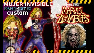 Haciendo Zombies Marvel Mujer Invisible marvel marvelstudios 4fantasticos zombieshorts [upl. by Bevan52]