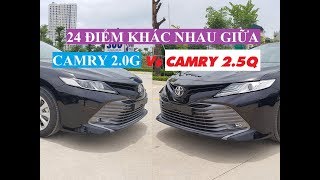 24 điểm khác nhau giữa Camry 20G amp Camry 25Q nhập khẩu Thái Lan có thể bạn chưa biết [upl. by Mya]