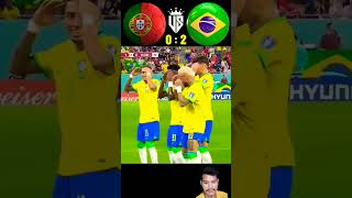 Portugal vs Brazil Imagnariy Match football sports soccer [upl. by Acissehc]