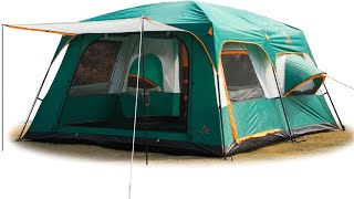 KTT Extra Large Tent 1012 Person A Family Cabin Tents 🏕️ [upl. by Baram]