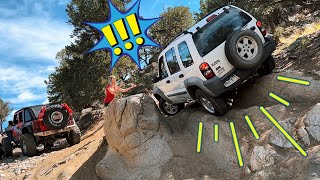 Can a JEEP LIBERTY Keep Up with Jeep Wranglers on Chinaman Gulch [upl. by Annig]