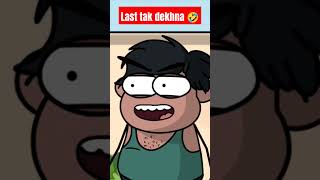 last tak dekhna 😝😄 shorts cartoon comedy shayari [upl. by Trebloc588]