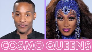 Drag Race Contestant Jaida Essence Hall Creates a Royal Blue Drag Look Fit 4 a Queen  Cosmo Queens [upl. by Eimiaj29]