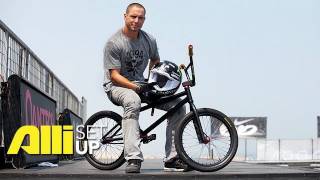 Alli BMX Videos  Setup Dave Mirra Bike Check [upl. by Llehcear]