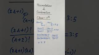 permutation combinationclass11maths shortsviral [upl. by Siusan206]