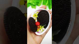 Kinder king egg with oreo chocolate biscuits popsicle shortsoreokinder [upl. by Aerdnad]