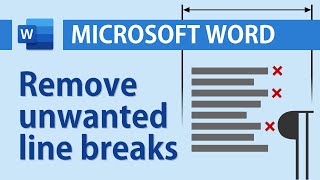 How to remove unwanted paragraphs and line breaks in Microsoft Word [upl. by Mcnelly871]