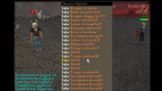 Runescape Spark mac1s 14th Bounty Hunter Video Risking 50m Armadyl Godsword Pk [upl. by Acimot]