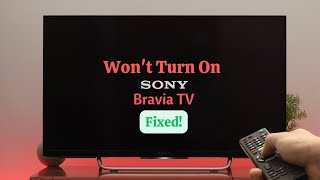 How To Fix Sony Bravia TV Not Turning ON Wont Turn On [upl. by Ardnaik]