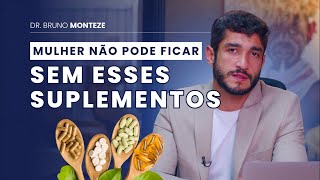 10 suplementos para mulheres  Melhorando a saúde feminina [upl. by Sdlonyer]