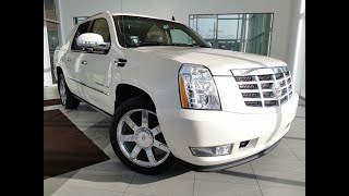 White 2013 Cadillac Escalade EXT Premium Review  Wolfe Cadillac Edmonton [upl. by Anwahsar]